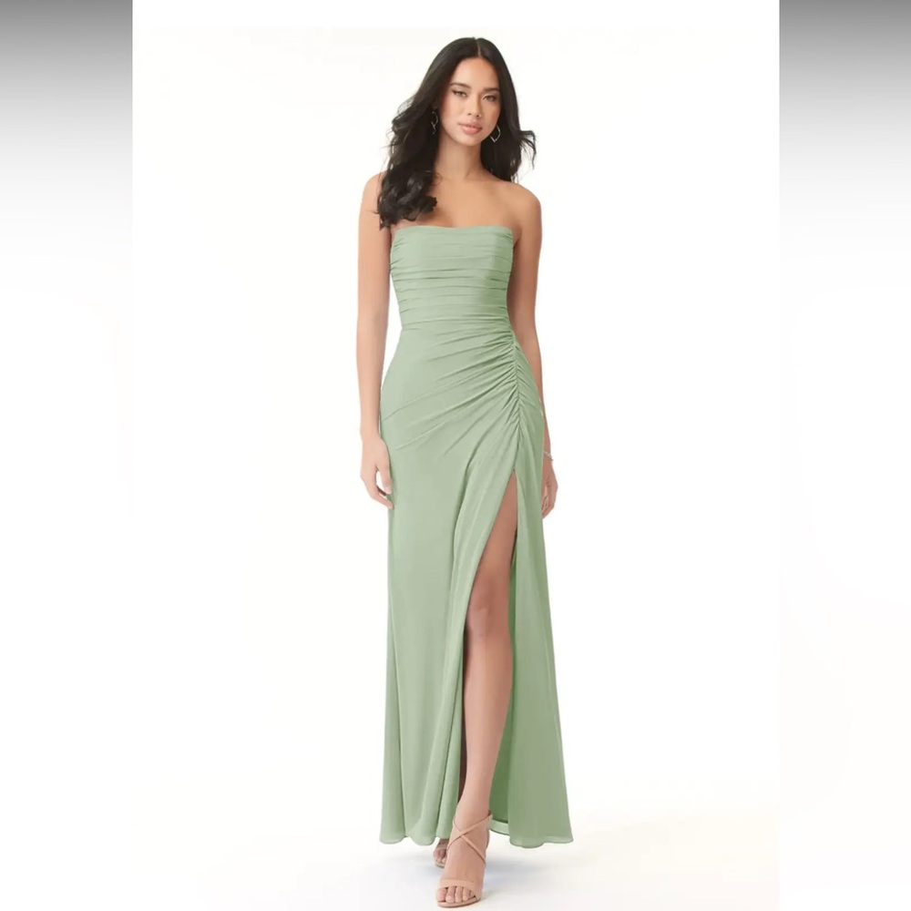 Azazie Bridesmaid Darria Dress Dusty Sage